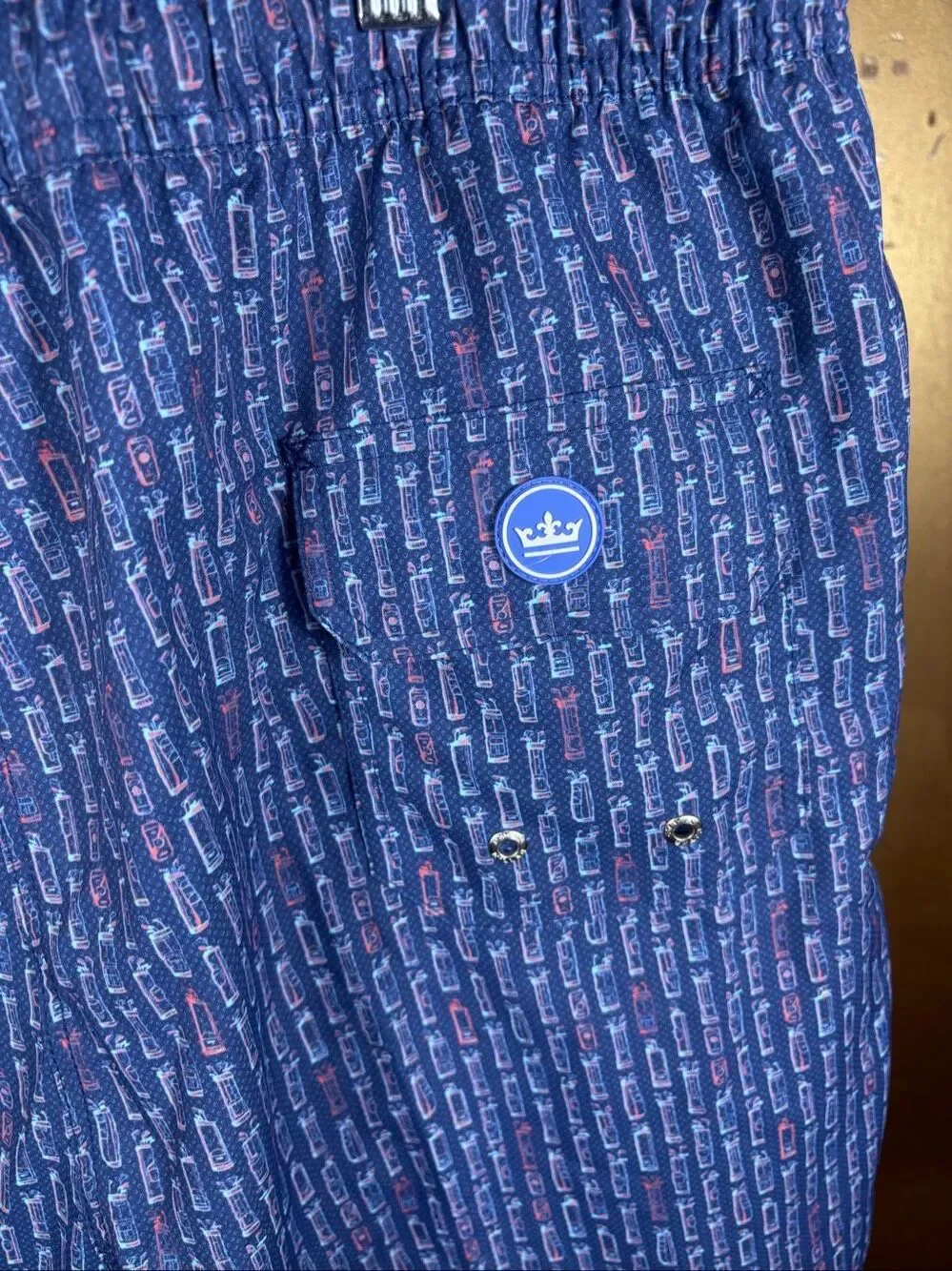 Peter Millar mens printed swimming trunks size XL